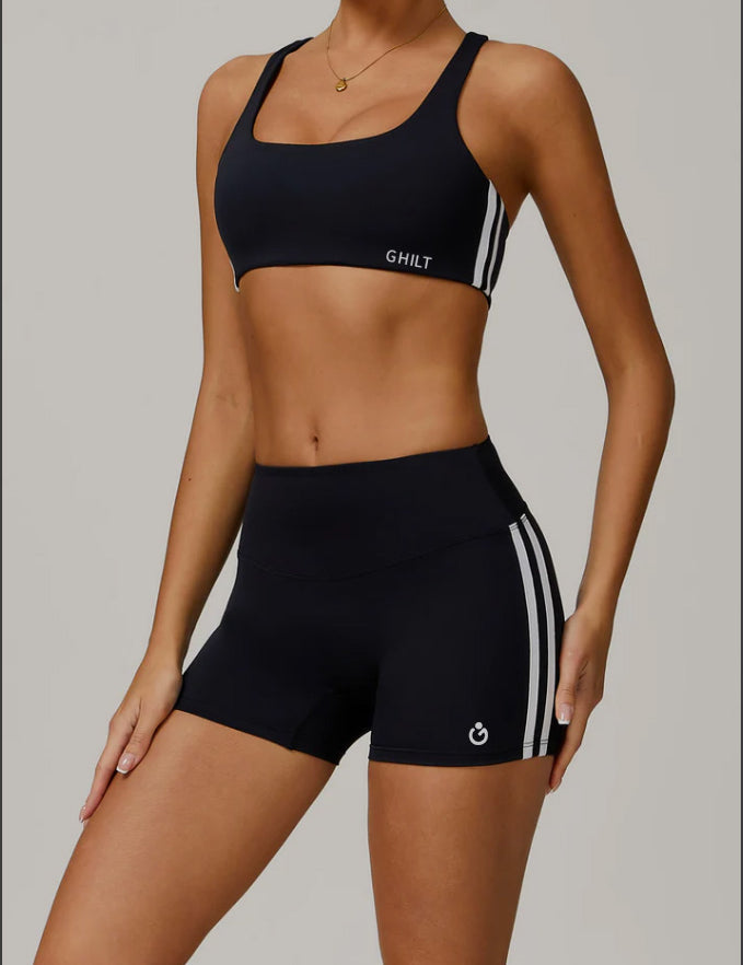 Contour Stripe Set (Bra & Shorts)