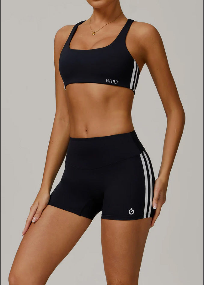 Contour Stripe Set (Bra & Shorts)