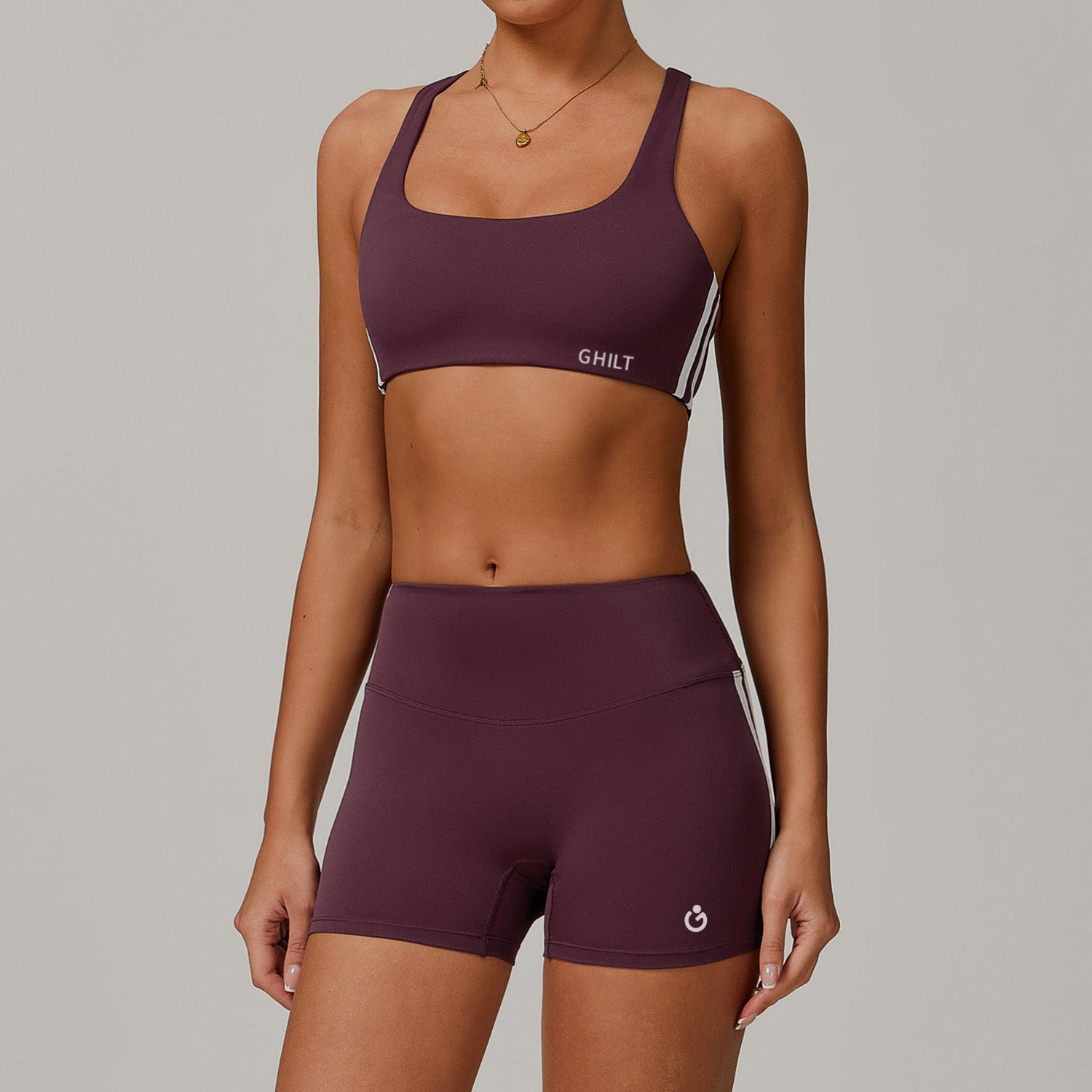 Contour Stripe Set (Bra & Shorts)
