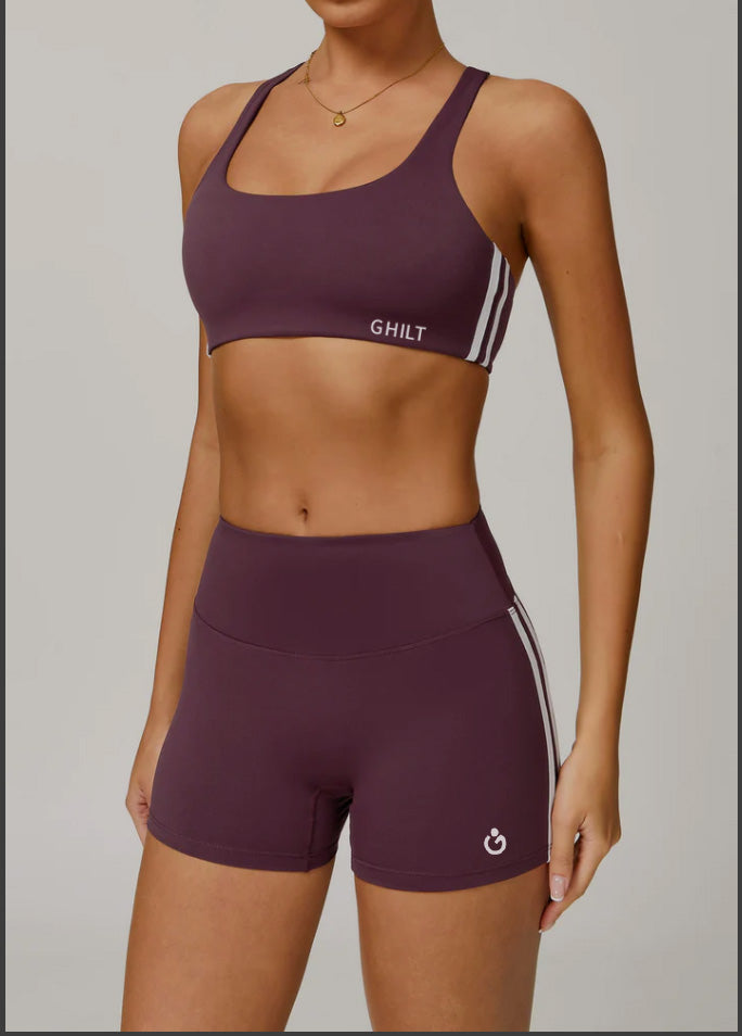 Contour Stripe Set (Bra & Shorts)